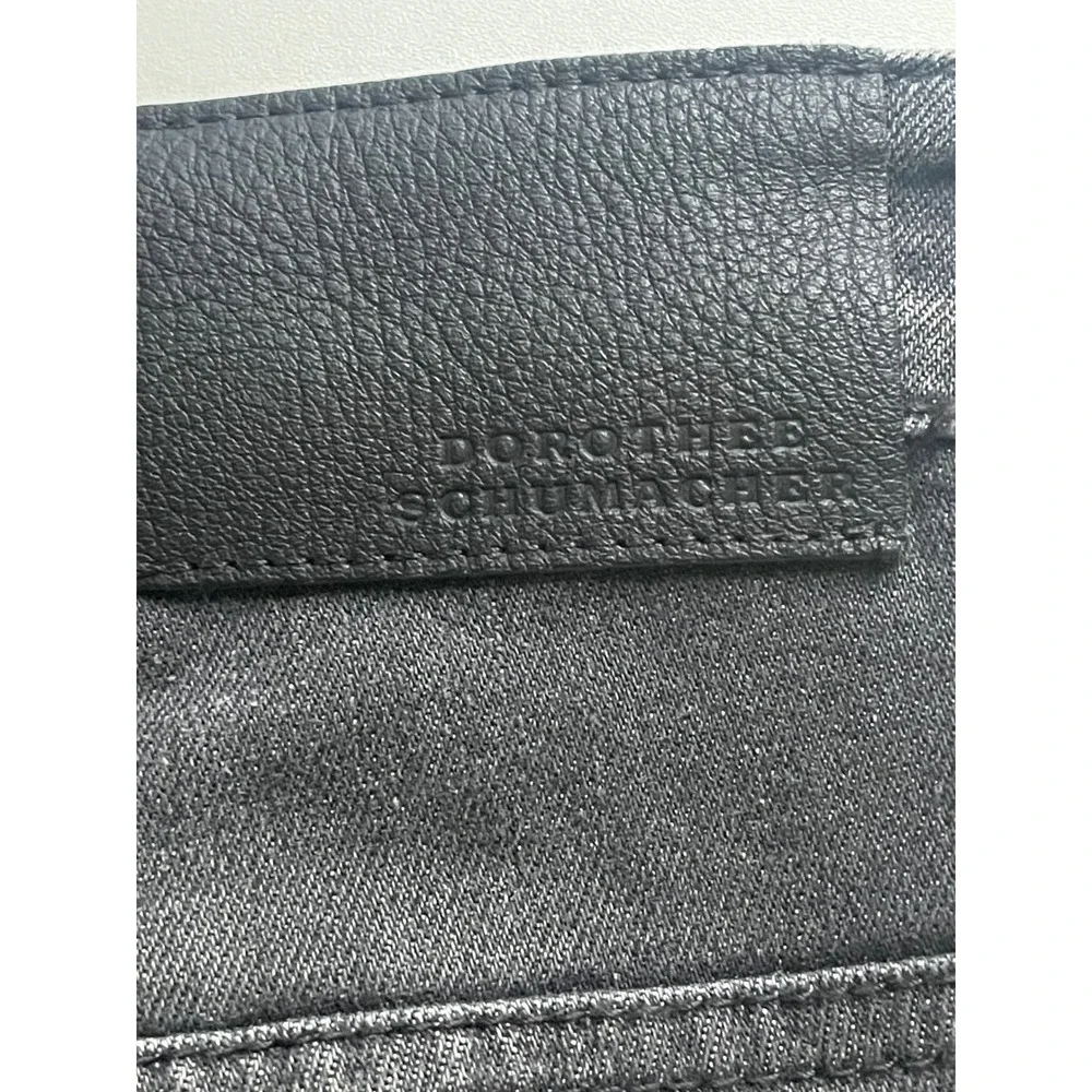 Dorothee Schumacher Denim Attraction Pants Womens Black Wash‎ Cropped Jeans 6